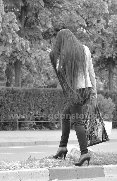 long hair woman